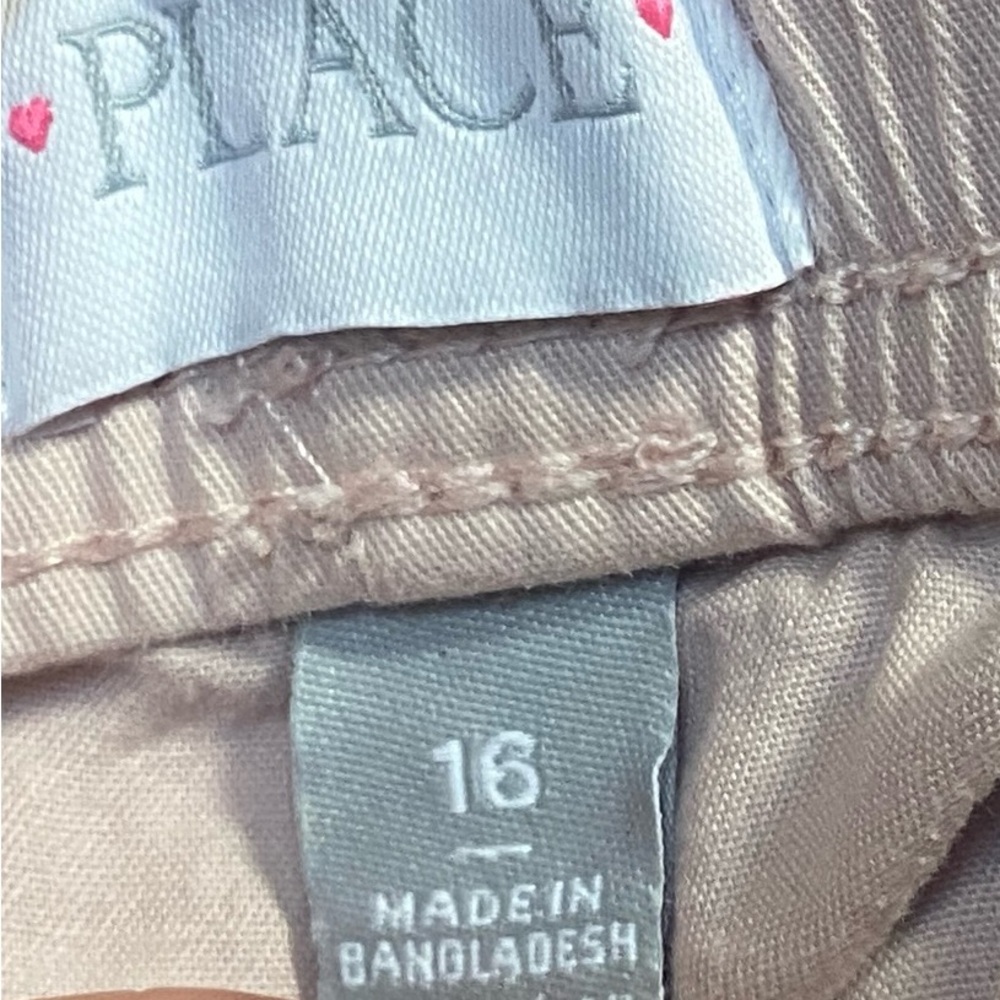 Girls Twill Jogger Pants - Pink - Picture 4 of 4